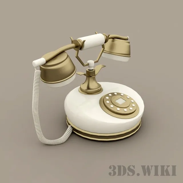 technology – Retro telephone 3D Model