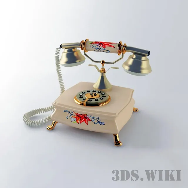 technology – Retro telephone “Spring” 3D Model
