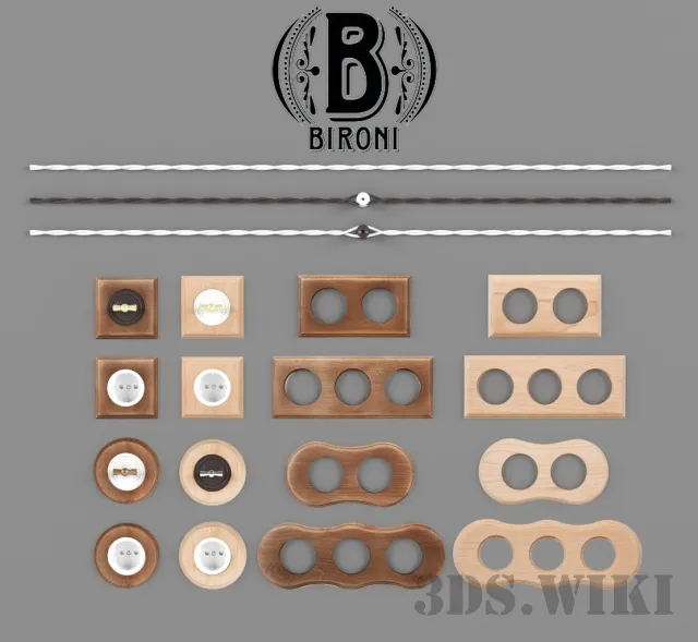 technology – Set of sockets and switches with cover plates from Bironi 3D Model technology – Set of sockets and switches with cover plates from Bironi 3D Model