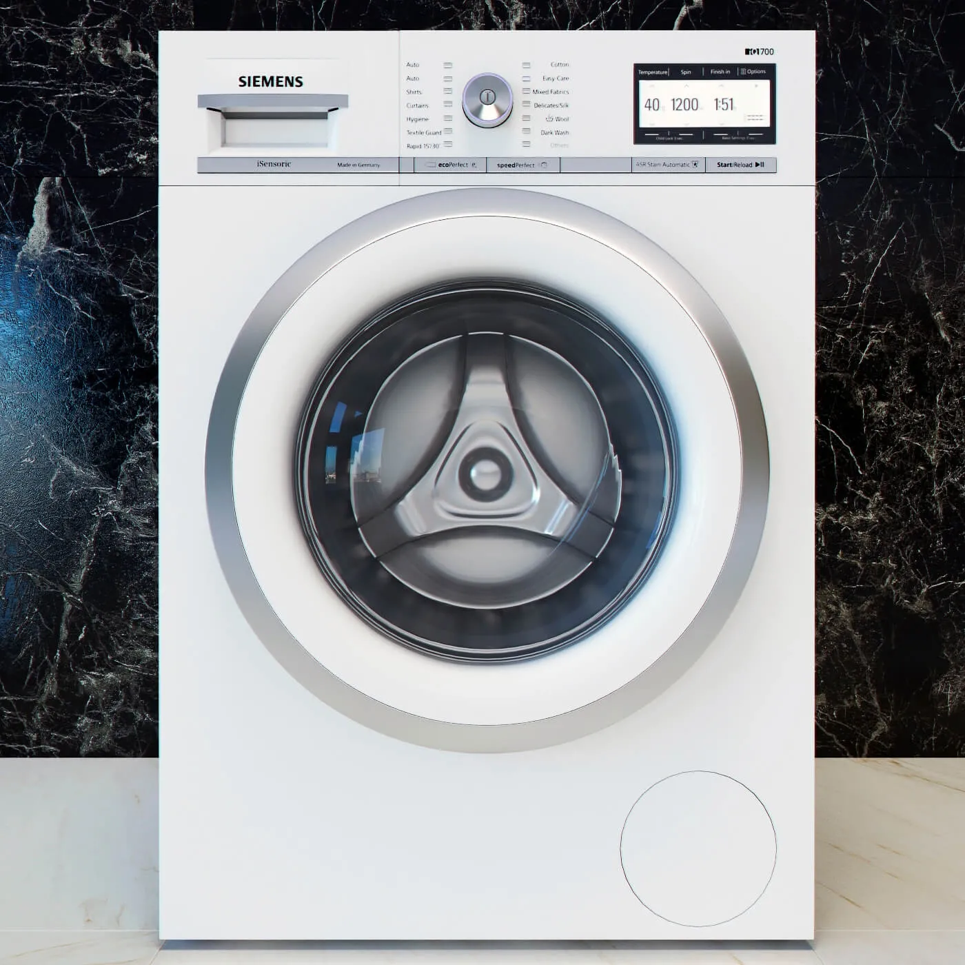 technology – Siemens IQ-700 Washing Machine 3D Model