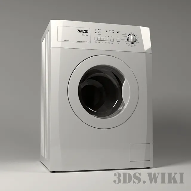technology – Washing machine ZANUSSI 3D Model