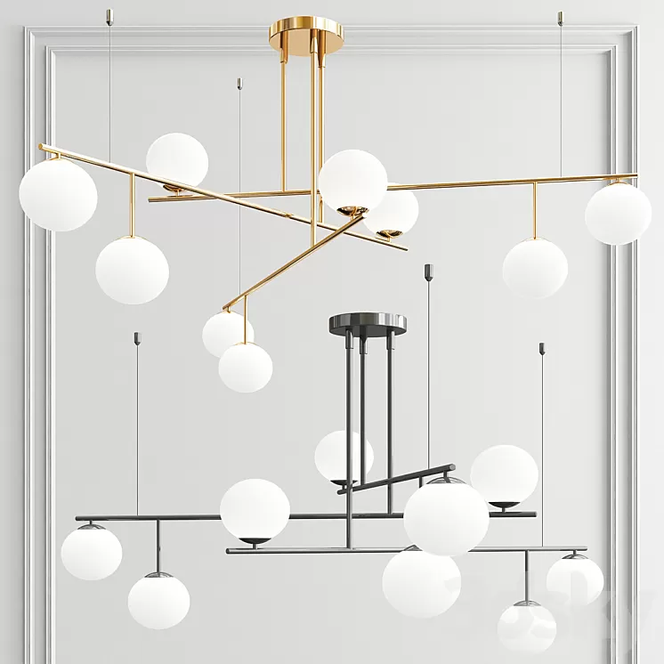 Technum Ball Chandelier 3D Model Technum Ball Chandelier 3D Model