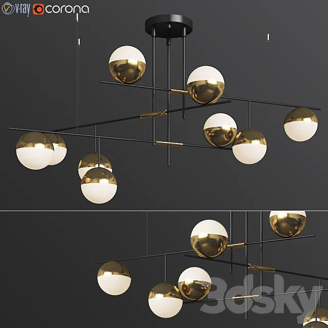 Technum Chandelier Lampatron 3D Model