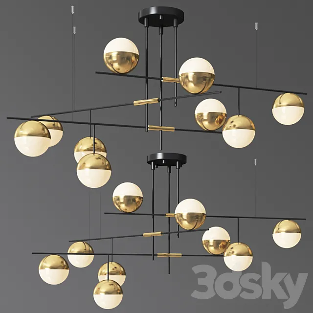 Technum chandelier lampatron 3D Model Technum chandelier lampatron 3D Model