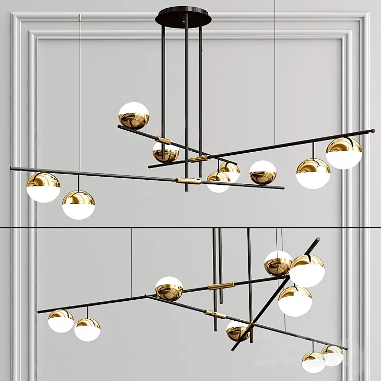 Technum Chandelier Lampatron 3D Model Technum Chandelier Lampatron 3D Model