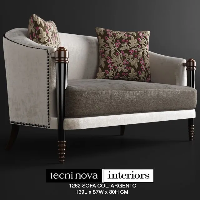 TECNINOVA-1262 SOFA COL. ARGENTO 3D Model TECNINOVA-1262 SOFA COL. ARGENTO 3D Model