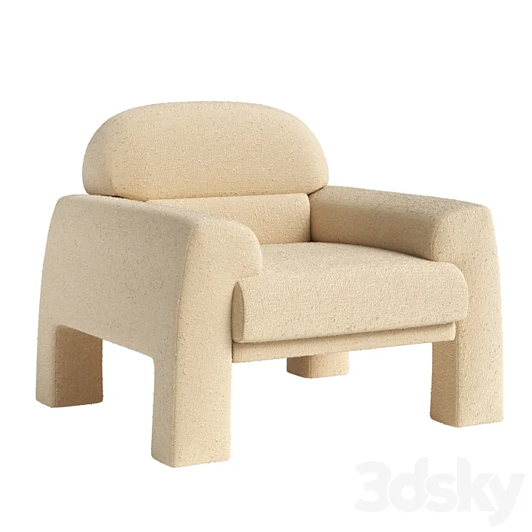 TEDD Armchair 3D Model Free Download