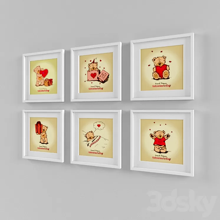 Teddy Bear picture 3D Model