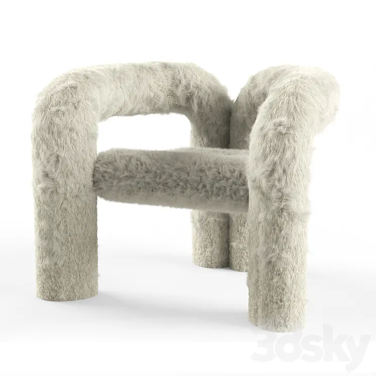 Teddy chair 3D Model Free Download