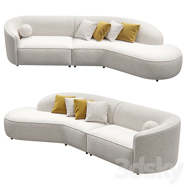 Teddy sofa KAZA 3DModel Teddy sofa KAZA 3DModel