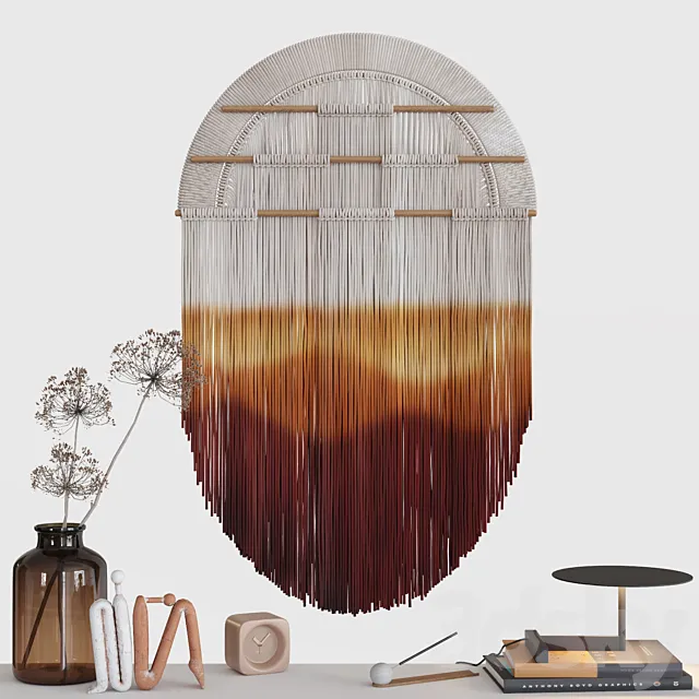 Teddy_and_Wool_Macrame_Decor_Set_02 3DModel Teddy_and_Wool_Macrame_Decor_Set_02 3DModel