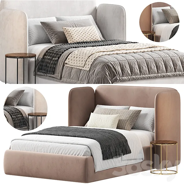 Teen Adults Single Level Bed 3D Model Teen Adults Single Level Bed 3D Model