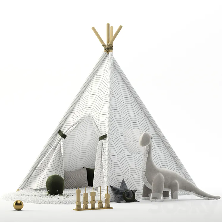 Teepee 3D Model Free Download