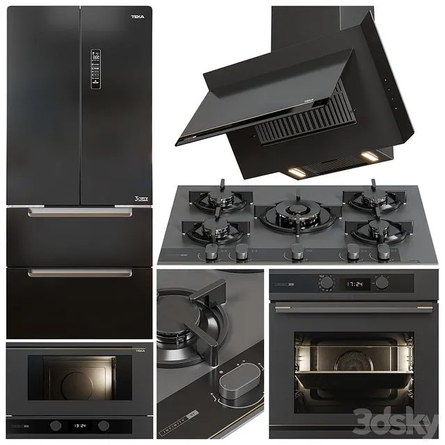 Teka appliance set 3D Model Teka appliance set 3D Model