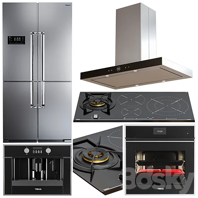 Teka appliance set3 3D Model Teka appliance set3 3D Model