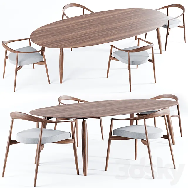 Tekton Table Set Natevo 3DModel