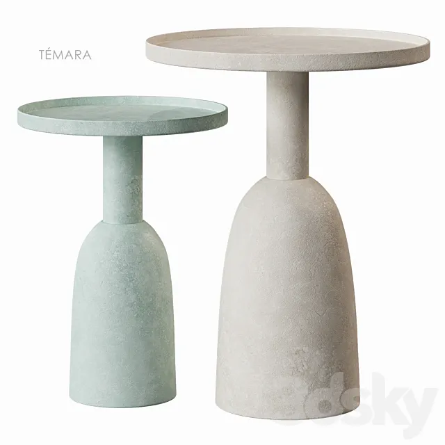 Temara side table La Redoute 3D Model Temara side table La Redoute 3D Model