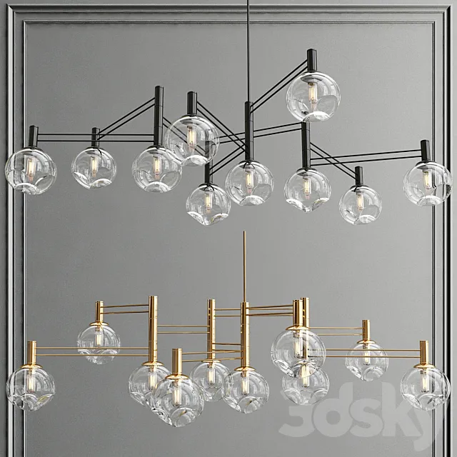 Temper chandelier 3D Model