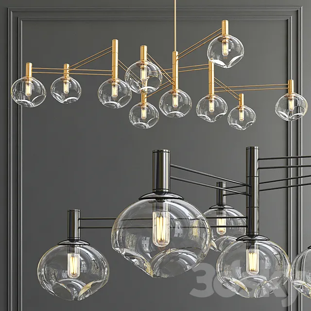 Temper Minimalist Chandelier 3D Model