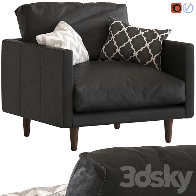 Temple & Webseter Carson Armchair 3D Model