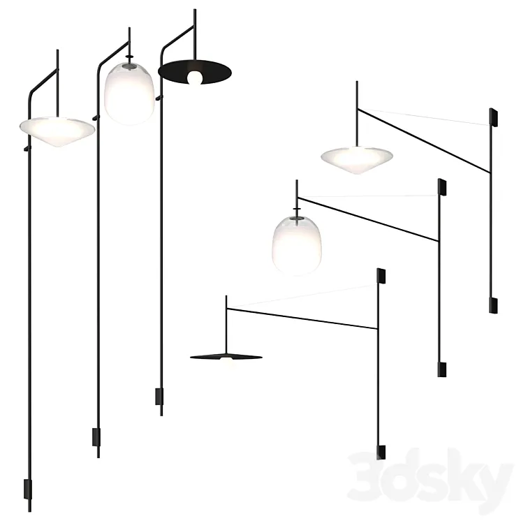 TEMPO wall lamp collection By Vibia 3D Model Free Download