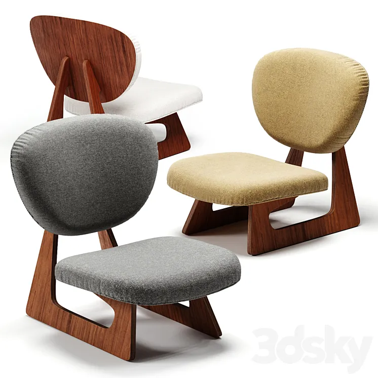 Tendo Mokko Lounge Chair 3D Model Free Download