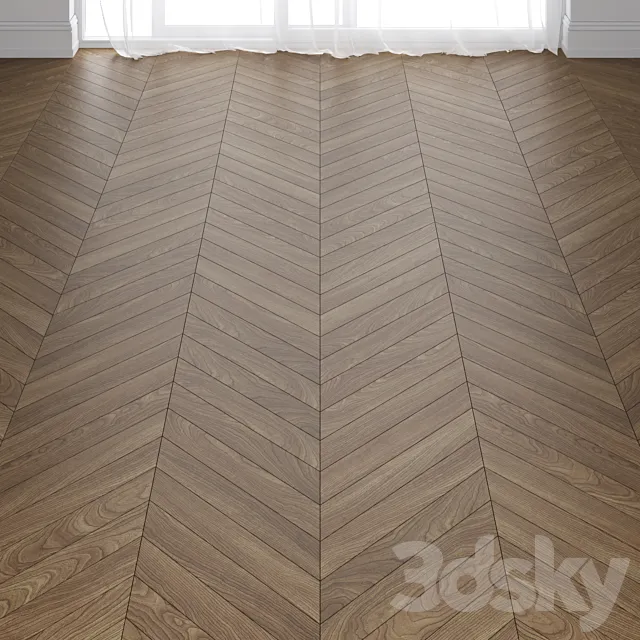 Tennessee Cherry Wood Parquet Floor in 3 types 3D Model