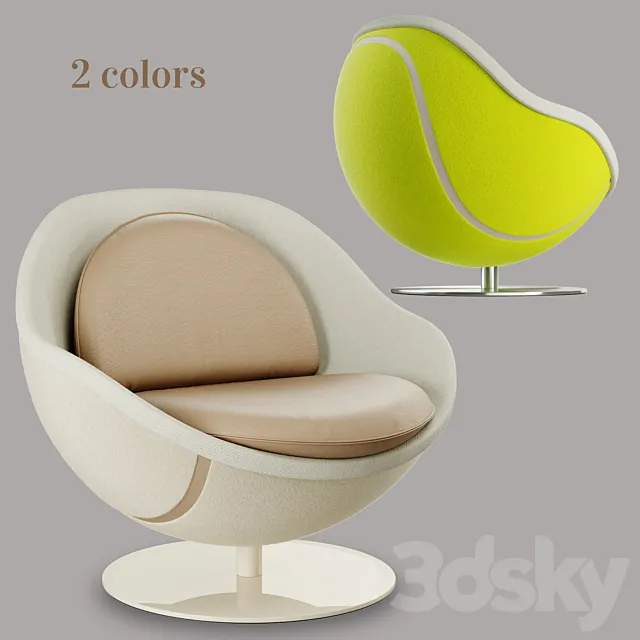 Tennis Chair – Volley (LILLUS) 3D Model