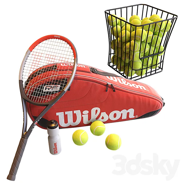 Tennis set 3D Model