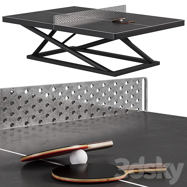 Tennis table City Power Outdoor by Kenguru Pro 3D Model