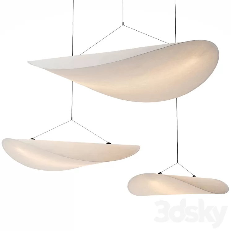 Tense Pendant Lamp D 70\/90\/120 3D Model Free Download