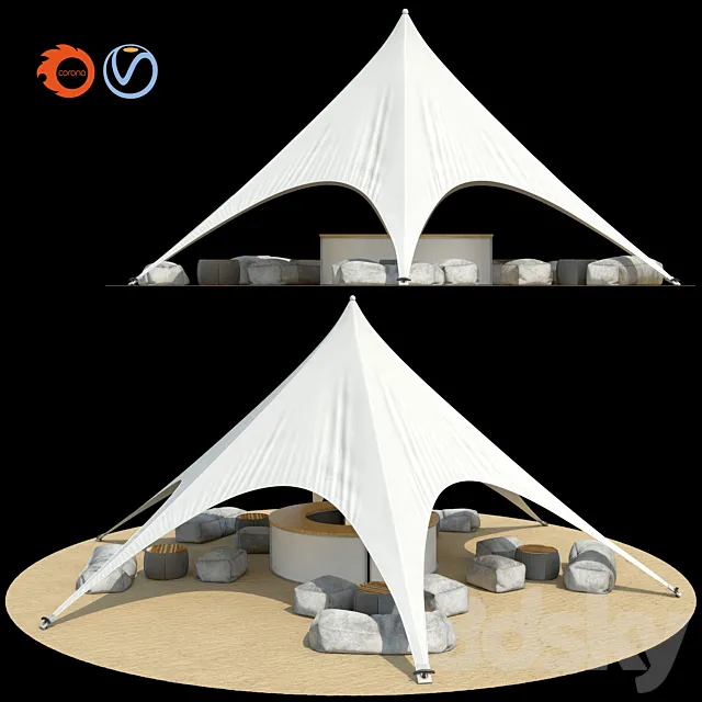 Tent “Star” 3D Model