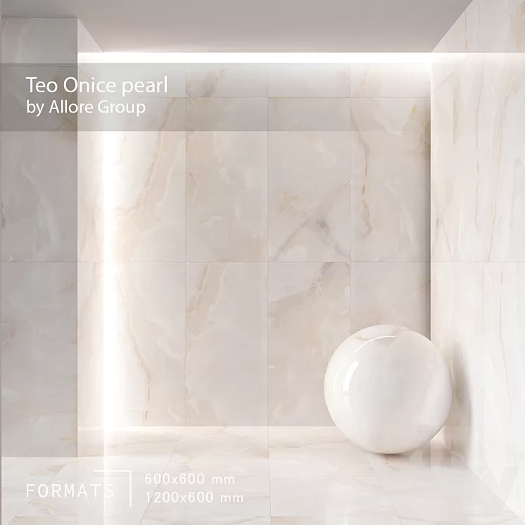 Teo Onice pearl Floor\/Wall Tile 3D Model Free Download
