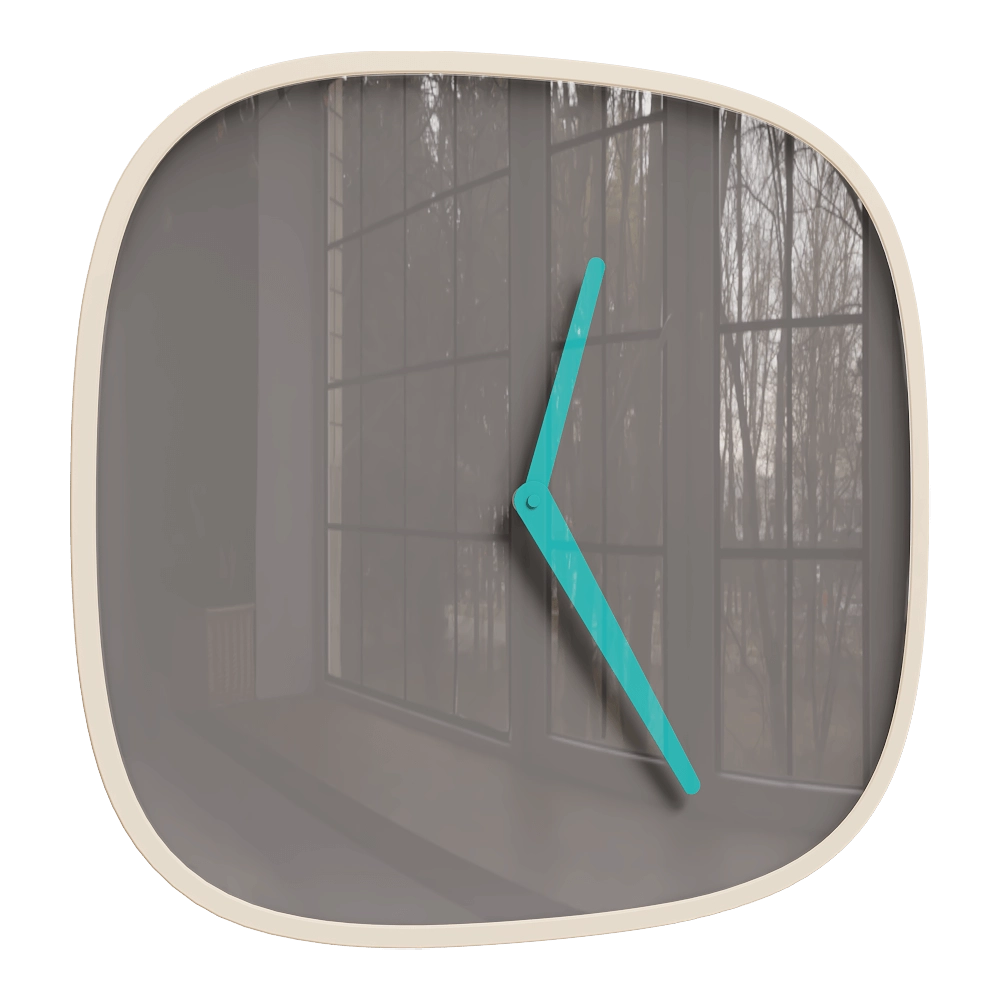 TEO – Wall clock PLATE Gray 3D Model