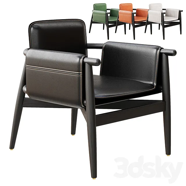 TERESINA KUOIO armchair By Meridiani 3D Model TERESINA KUOIO armchair By Meridiani 3D Model