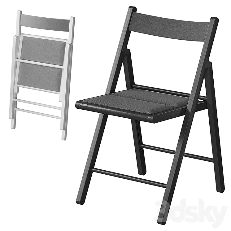 Terje Terier Folding Chair Ikea 3D Model Terje Terier Folding Chair Ikea 3D Model