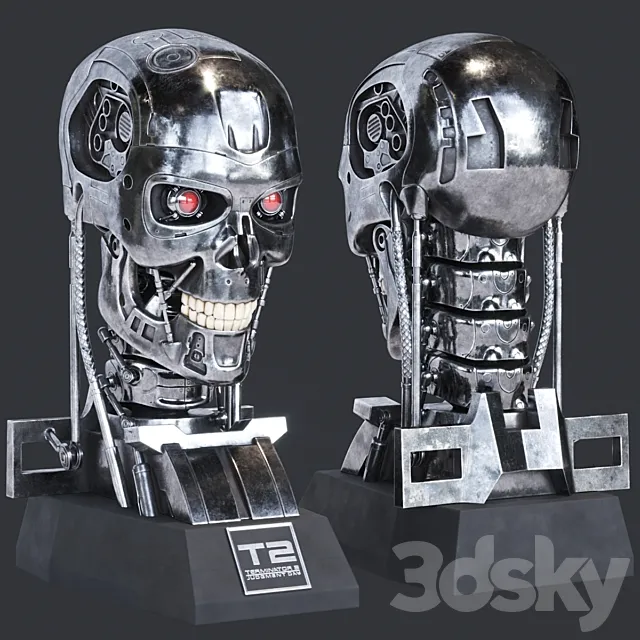 Terminator 2 Bust 3D Model
