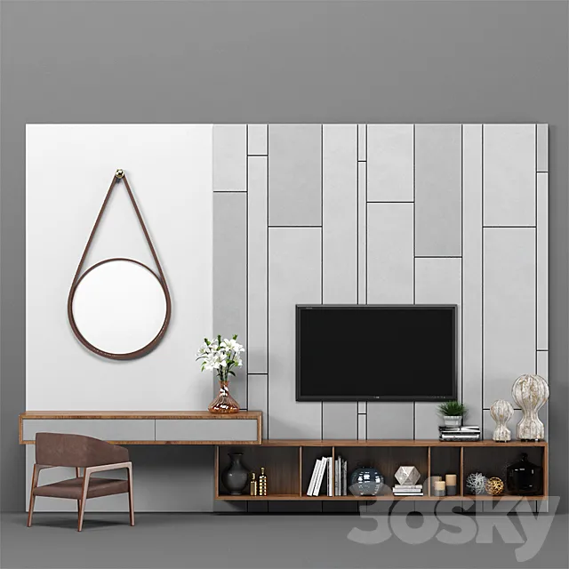 Termo with Tv Cabin 3DModel Termo with Tv Cabin 3DModel