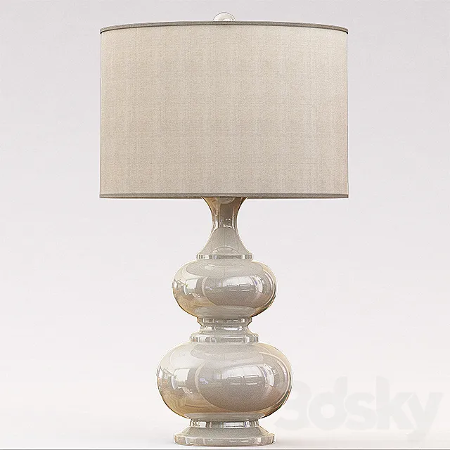 Terra Bella Table Lamp – White 3DModel