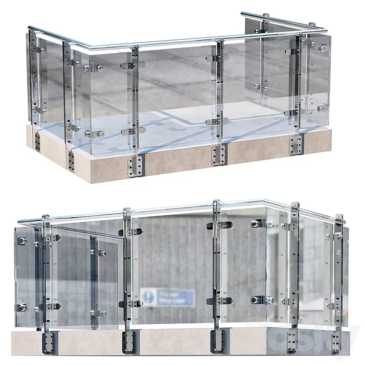 TERRACE & BALUSTRADE NO2 3D Model TERRACE & BALUSTRADE NO2 3D Model