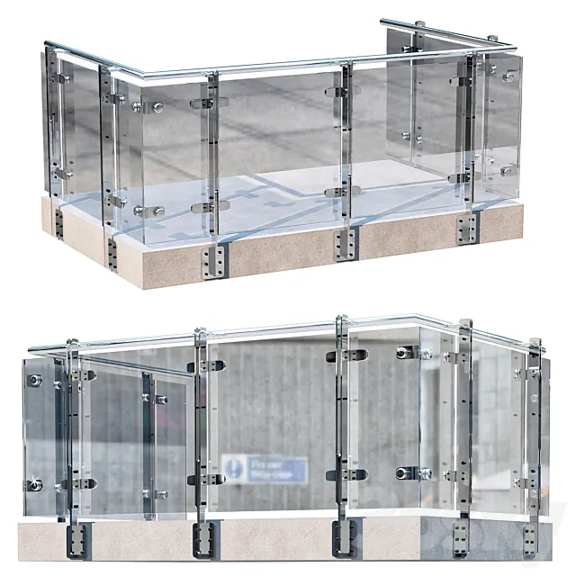 TERRACE & BALUSTRADE NO2 3DModel