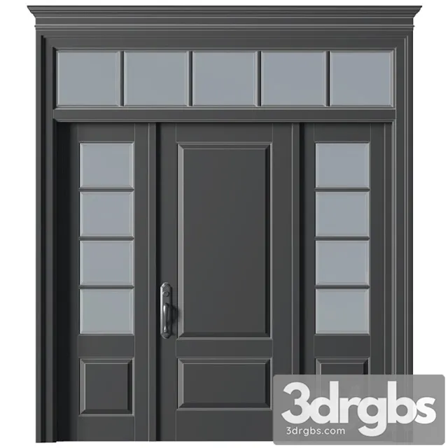 Terrace Entrance Classic Door External Exterior Doors 4 3D Model Download
