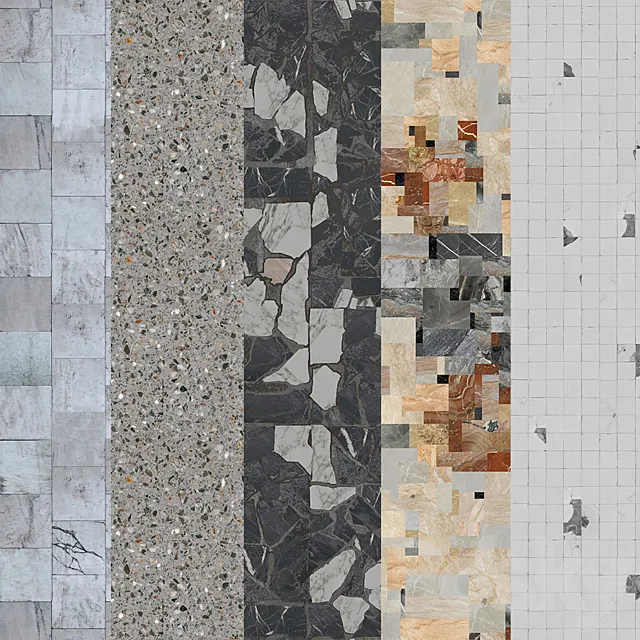 Terrazzo.Breccia.Mosaic.Marble.Seamless texture. 3D Model Terrazzo.Breccia.Mosaic.Marble.Seamless texture. 3D Model