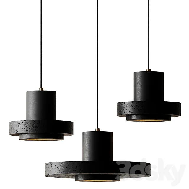 Terrazzo Flat Round Ceiling Lighting 3D Model Terrazzo Flat Round Ceiling Lighting 3D Model