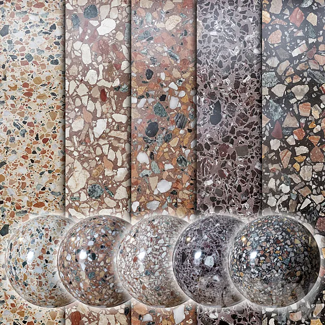 Terrazzo marble 4 3DModel