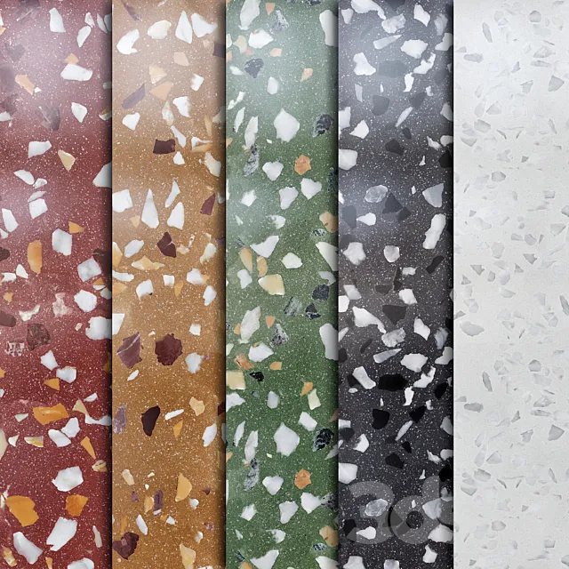 Terrazzo marble Siren 3DModel