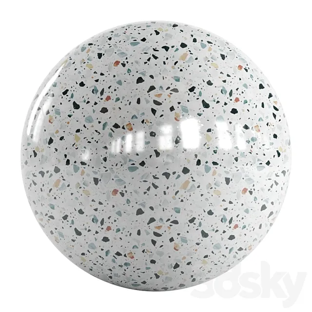 Terrazzo Mix 01 3D Model Terrazzo Mix 01 3D Model
