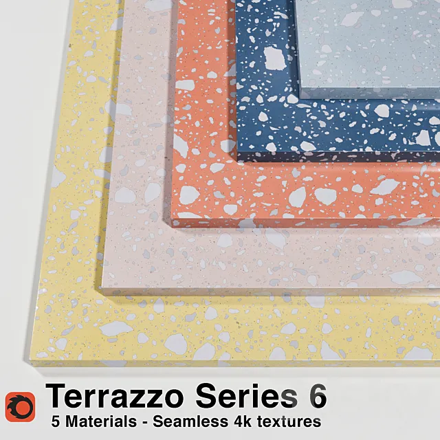 Terrazzo – Series 6 (5 Seamless Materials) 3D Model