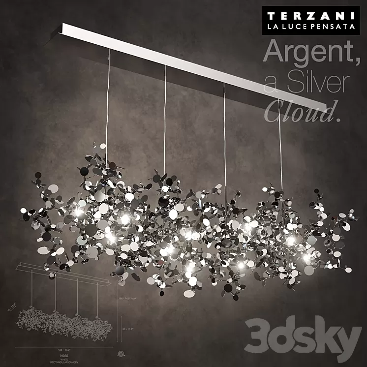 TERZANI Argent Silver Cloud 3D Model