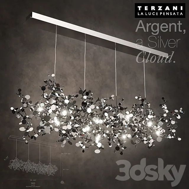 TERZANI Argent Silver Cloud 3DModel TERZANI Argent Silver Cloud 3DModel